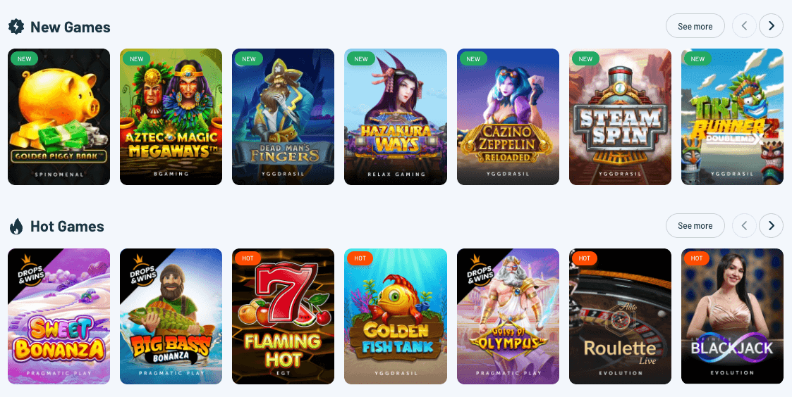 TrueFlip casino slots offer